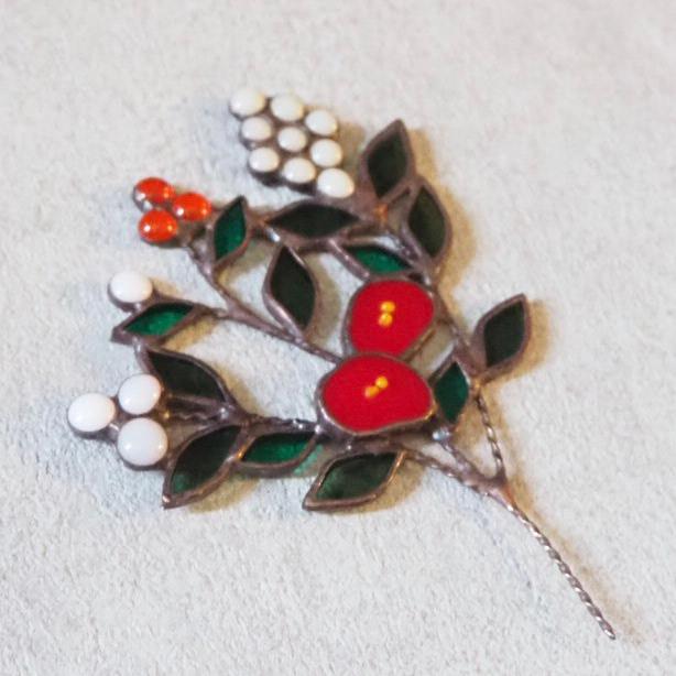 ステンドグラスの冬色＆春色のミニ花束 | 2枚目