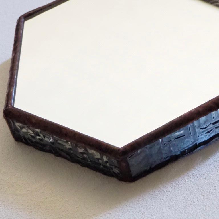 <春の福袋>春の息吹を映すステンドグラスの６角形のミラーセット | 7枚目