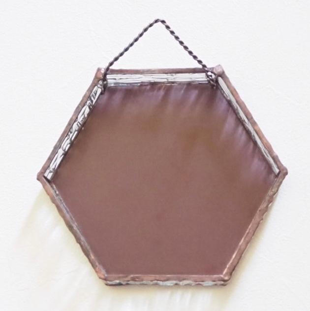 <春の福袋>春の息吹を映すステンドグラスの６角形のミラーセット | 9枚目