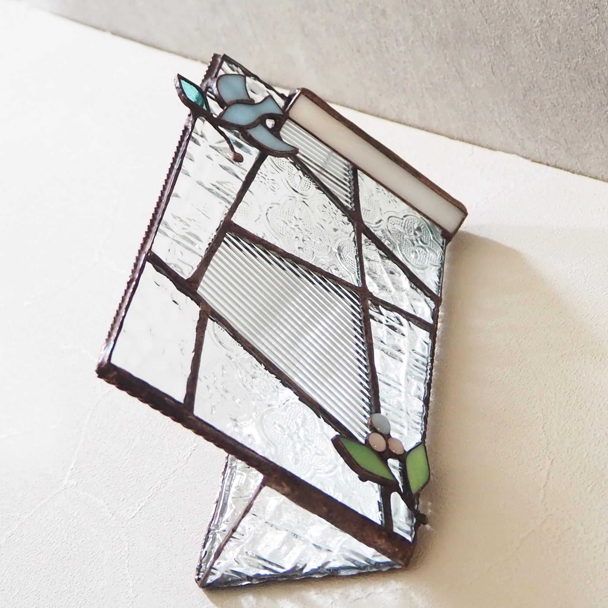 爽やかブルーのステンドグラスフォトフレーム | 6枚目