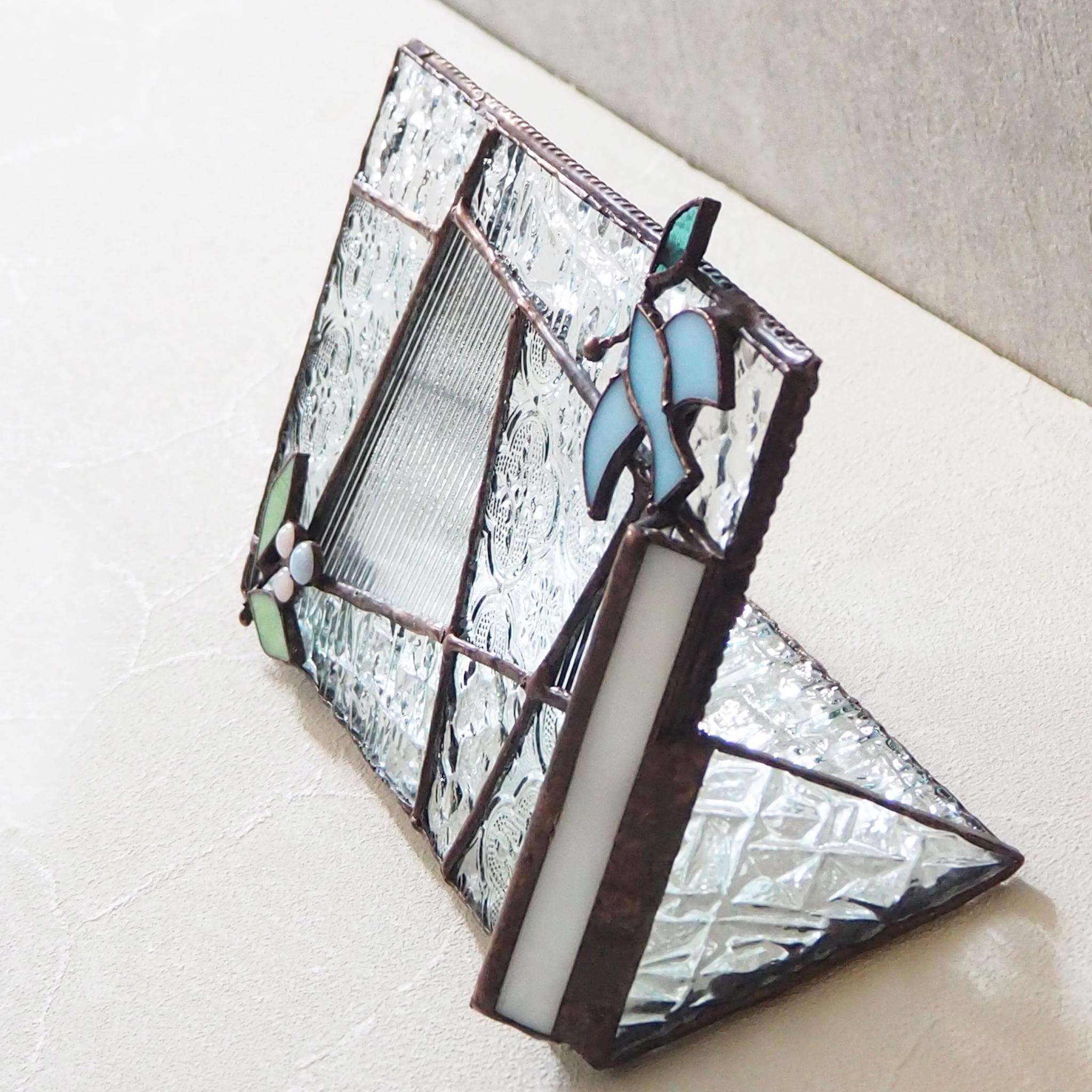 爽やかブルーのステンドグラスフォトフレーム | 7枚目