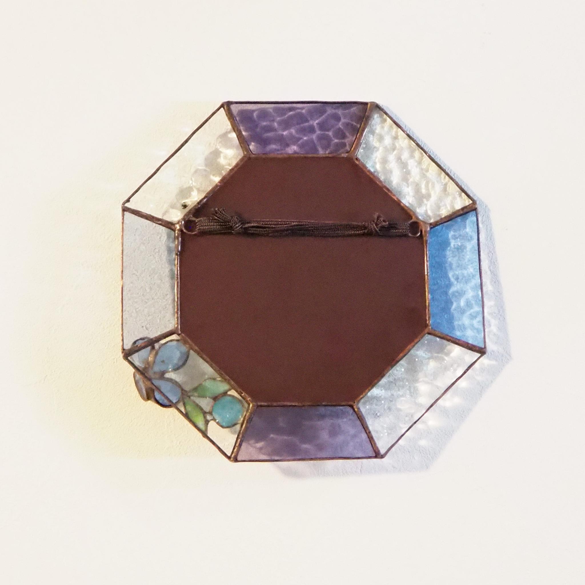 ステンドグラスの夏色お花のミラー | 6枚目