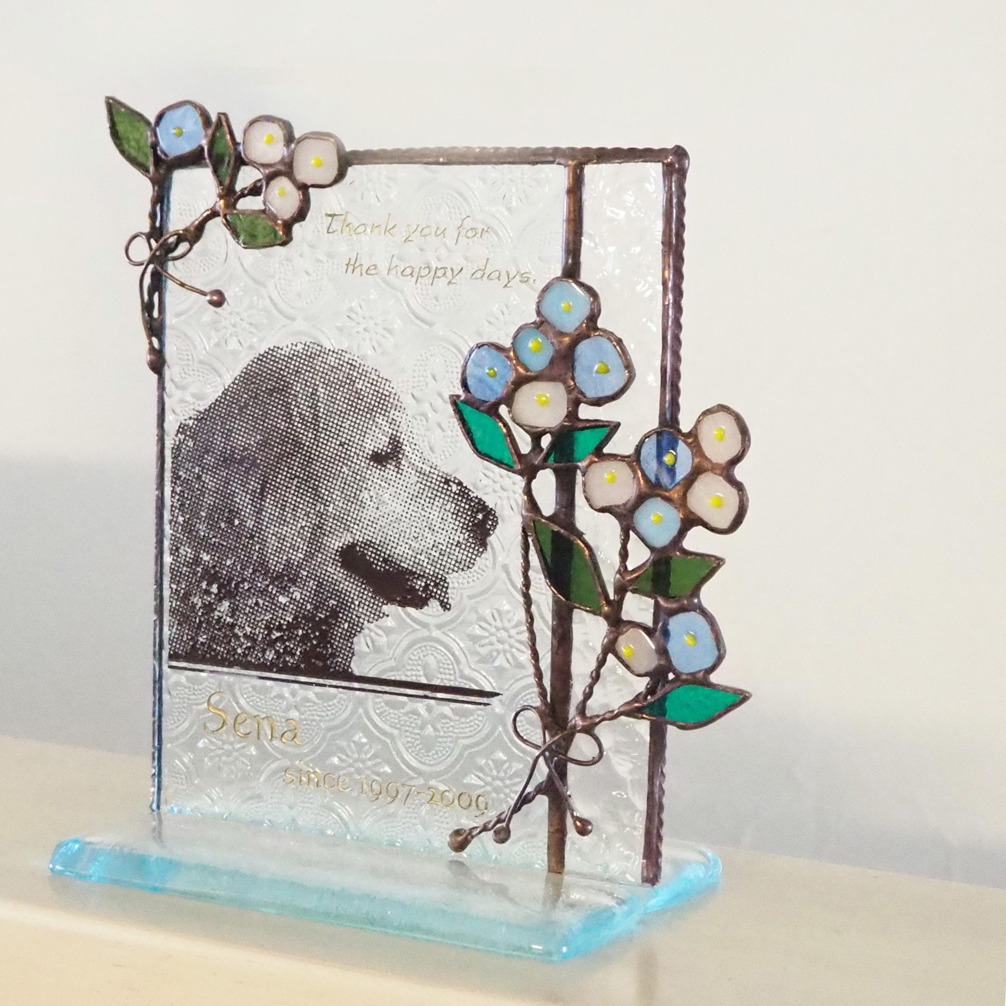 <送料無料>ステンドグラスで綴るペットの思い出