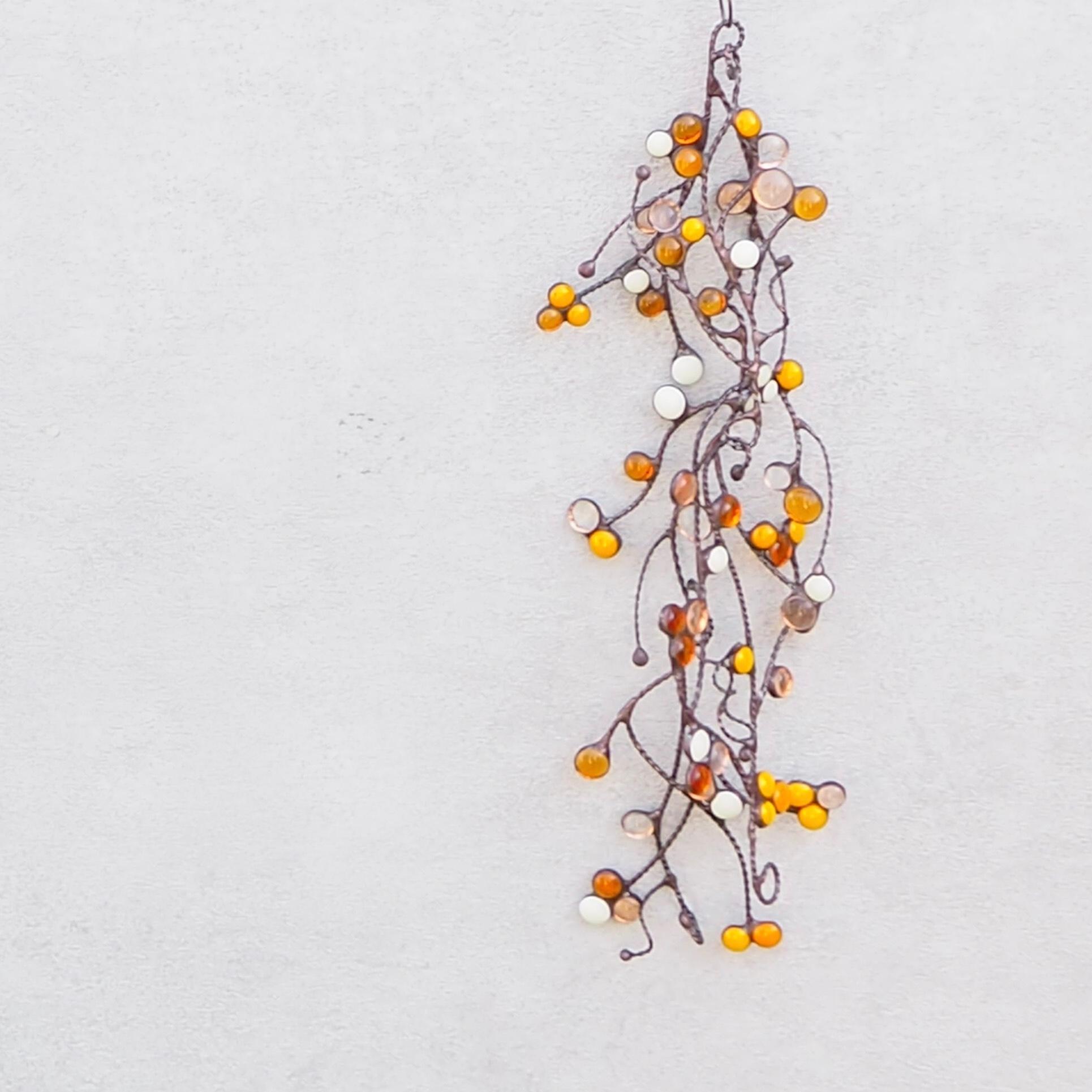 自由自在に楽しむステンドグラスの春色スワッグ | 2枚目