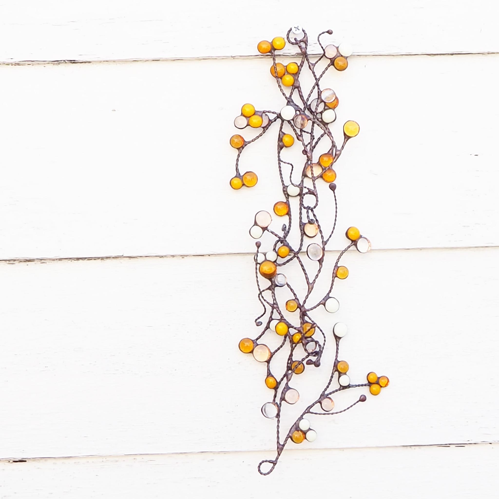 自由自在に楽しむステンドグラスの春色スワッグ | 8枚目